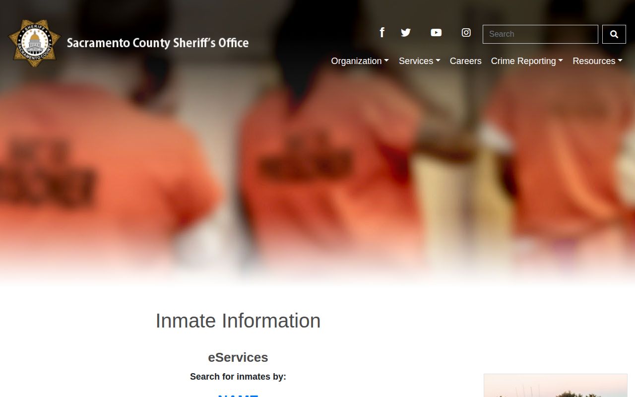 Sacramento County recent arrest name search